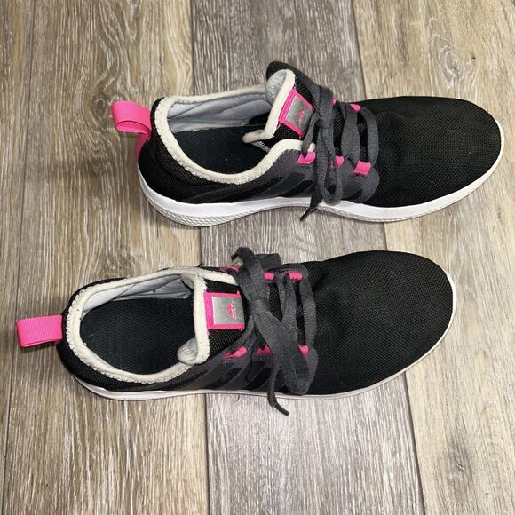 Adidas Fresh Bounce Women’s US Size 9.5 Sneaker Shoes W AQ7793 Black Grey Pink - Picture 2 of 11